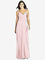 Front View Thumbnail - Ballet Pink Criss Cross Back A-Line Maxi Dress