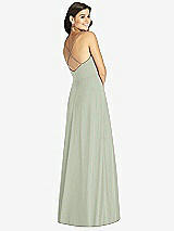 Rear View Thumbnail - Celadon Criss Cross Back A-Line Maxi Dress