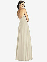 Rear View Thumbnail - Champagne Criss Cross Back A-Line Maxi Dress