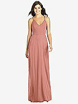 Front View Thumbnail - Desert Rose Criss Cross Back A-Line Maxi Dress