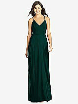 Front View Thumbnail - Evergreen Criss Cross Back A-Line Maxi Dress