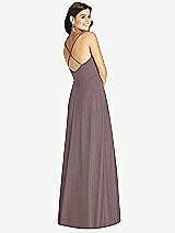 Rear View Thumbnail - French Truffle Criss Cross Back A-Line Maxi Dress