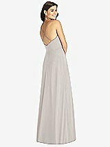 Rear View Thumbnail - Oyster Criss Cross Back A-Line Maxi Dress