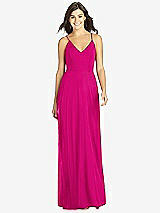 Front View Thumbnail - Think Pink Criss Cross Back A-Line Maxi Dress