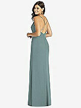 Rear View Thumbnail - Icelandic Criss Cross Back Mermaid Wrap Dress