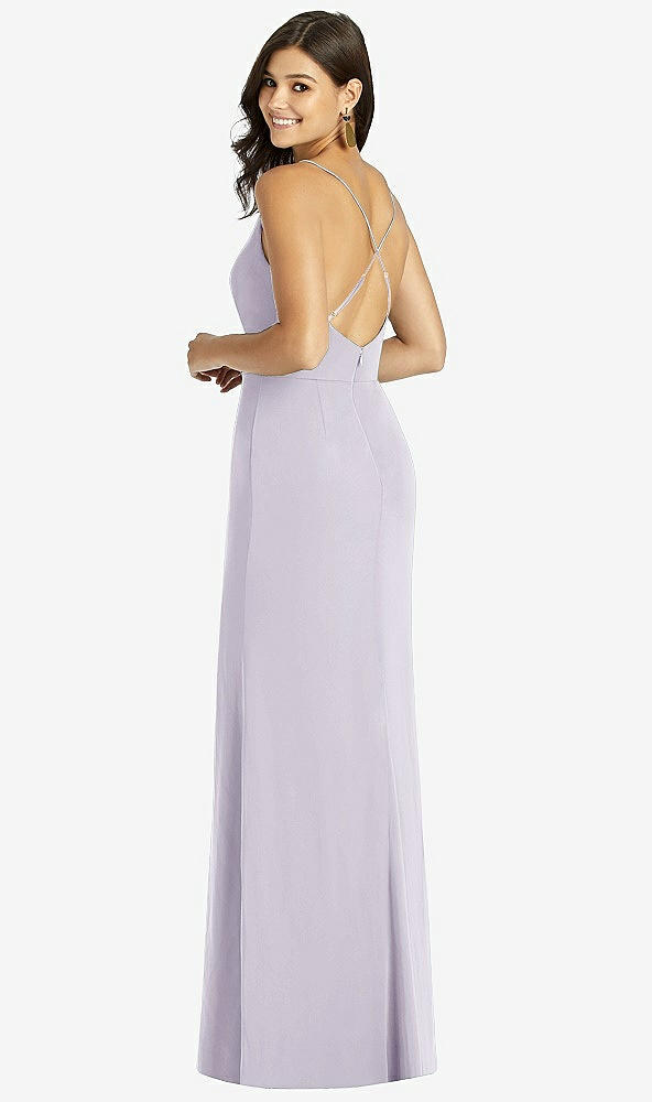 Back View - Moondance Criss Cross Back Mermaid Wrap Dress