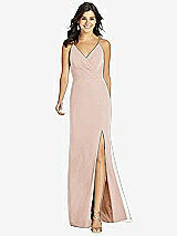 Front View Thumbnail - Cameo Criss Cross Back Mermaid Wrap Dress