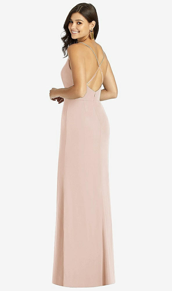 Back View - Cameo Criss Cross Back Mermaid Wrap Dress