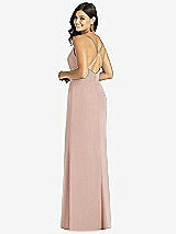 Rear View Thumbnail - Toasted Sugar Criss Cross Back Mermaid Wrap Dress