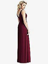 Rear View Thumbnail - Cabernet Sleeveless Pleated Skirt Maxi Dress with Pockets