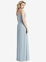 Rear View Thumbnail - Mist Sleeveless Pleated Skirt Maxi Dress with Pockets