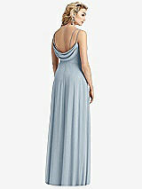 Front View Thumbnail - Mist Cowl-Back Double Strap Maxi Dress with Side Slit