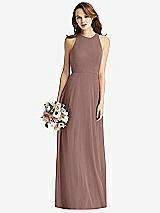 Front View Thumbnail - Sienna Sleeveless Halter Chiffon Maxi Dress