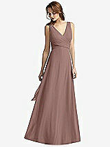 Front View Thumbnail - Sienna Sleeveless V-Neck Chiffon Wrap Dress