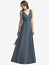 Front View Thumbnail - Silverstone Sleeveless V-Neck Chiffon Wrap Dress