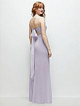 Alt View 1 Thumbnail - Moondance Tie-Back Cutout Trumpet Gown with Front Slit