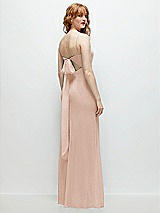 Alt View 1 Thumbnail - Cameo Tie-Back Cutout Trumpet Gown with Front Slit