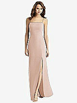 Alt View 2 Thumbnail - Cameo Tie-Back Cutout Trumpet Gown with Front Slit