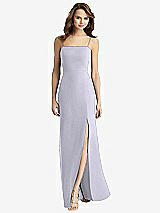 Alt View 2 Thumbnail - Silver Dove Tie-Back Cutout Trumpet Gown with Front Slit