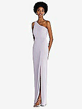 Side View Thumbnail - Moondance One-Shoulder Chiffon Trumpet Gown