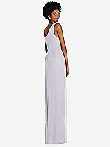 Rear View Thumbnail - Moondance One-Shoulder Chiffon Trumpet Gown