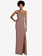 Front View Thumbnail - Sienna One-Shoulder Chiffon Trumpet Gown