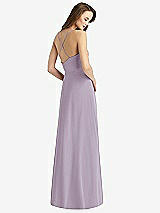 Rear View Thumbnail - Lilac Haze Cowl Neck Criss Cross Back Maxi Dress