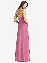 Rear View Thumbnail - Orchid Pink Cowl Neck Criss Cross Back Maxi Dress