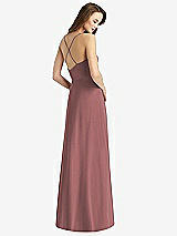 Rear View Thumbnail - Rosewood Cowl Neck Criss Cross Back Maxi Dress