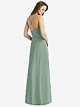 Rear View Thumbnail - Seagrass Cowl Neck Criss Cross Back Maxi Dress