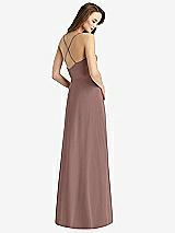 Rear View Thumbnail - Sienna Cowl Neck Criss Cross Back Maxi Dress