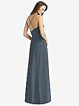 Rear View Thumbnail - Silverstone Cowl Neck Criss Cross Back Maxi Dress