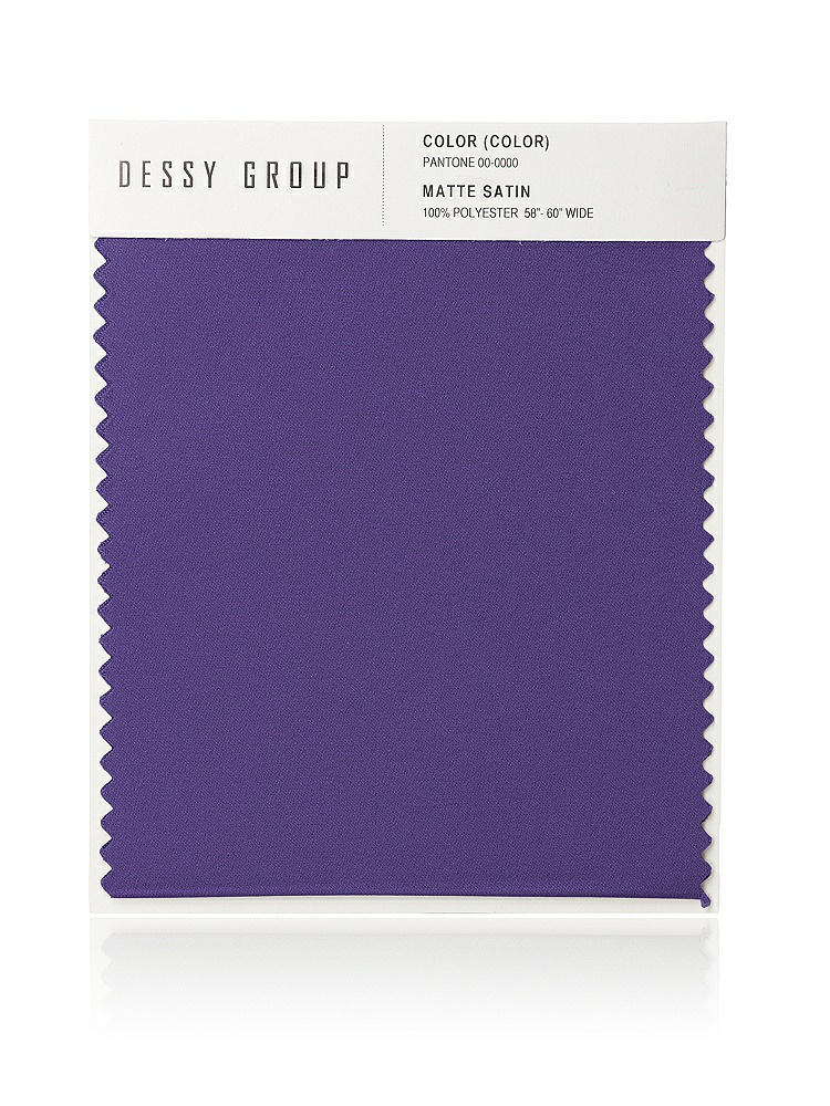 Front View - Regalia - PANTONE Ultra Violet Matte Satin Fabric Swatch