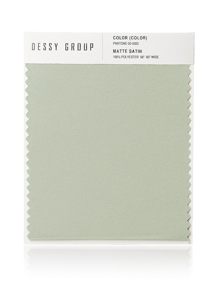 Front View - Celadon Matte Satin Fabric Swatch