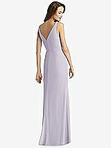 Rear View Thumbnail - Moondance Sleeveless V-Back Long Trumpet Gown