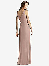 Rear View Thumbnail - Neu Nude Sleeveless V-Back Long Trumpet Gown