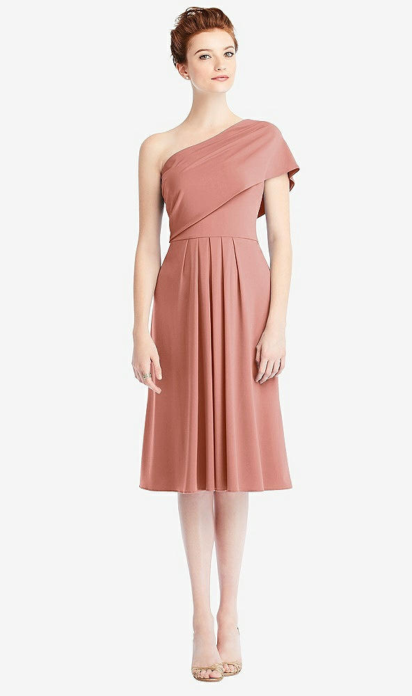 Front View - Desert Rose Loop Convertible Midi Dress