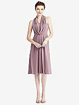 Alt View 7 Thumbnail - Dusty Rose Loop Convertible Midi Dress