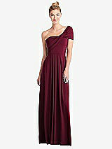 Front View Thumbnail - Cabernet Loop Convertible Maxi Dress