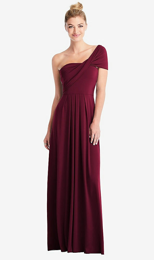 Front View - Cabernet Loop Convertible Maxi Dress