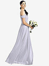 Alt View 1 Thumbnail - Silver Dove Cold-Shoulder V-Back Chiffon Maxi Dress