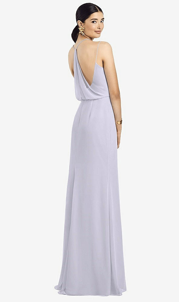 Front View - Silver Dove Draped Blouson Back Chiffon Maxi Dress