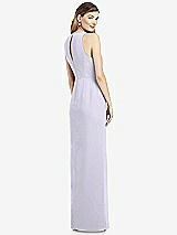 Rear View Thumbnail - Silver Dove Sleeveless Chiffon Dress with Draped Front Slit