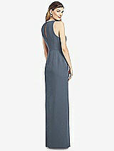 Rear View Thumbnail - Silverstone Sleeveless Chiffon Dress with Draped Front Slit