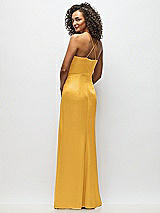 Alt View 6 Thumbnail - NYC Yellow Cowl-Neck Criss Cross Back Slip Dress
