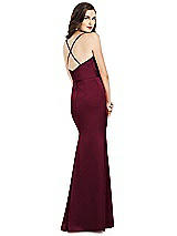 Alt View 3 Thumbnail - Cabernet Cowl-Neck Criss Cross Back Slip Dress