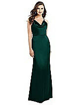 Alt View 2 Thumbnail - Evergreen Cowl-Neck Criss Cross Back Slip Dress