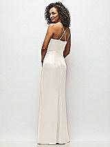 Alt View 6 Thumbnail - Ivory Cowl-Neck Criss Cross Back Slip Dress