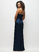 Alt View 6 Thumbnail - Midnight Navy Cowl-Neck Criss Cross Back Slip Dress
