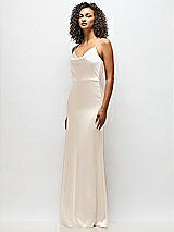 Alt View 5 Thumbnail - Oat Cowl-Neck Criss Cross Back Slip Dress